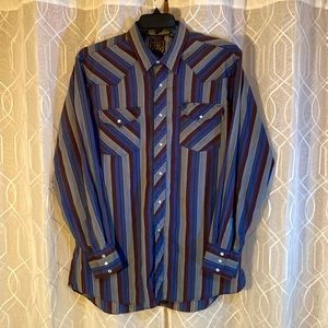 Rock Creek Ranch Long Sleeve Pearl Snap, Mens XL Tall